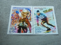 Le Siècle Au Fil Du Timbre - Le Sport - 3f. (0.46 €) - Yt 3314 Et 3315 - Multicolore - Oblitérés - Année 2000 - - Used Stamps