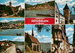 73335148 Hirschhorn Neckar Schloss Hotel Auf Der Burg Neckarpartien Kirche Erker - Sonstige & Ohne Zuordnung