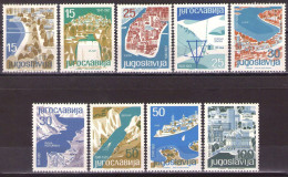 Yugoslavia 1962 - Tourism - Tourist Cities - Mi 994-1002 - MNH**VF - Nuovi