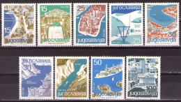 Yugoslavia 1962 - Tourism - Tourist Cities - Mi 994-1002 - MNH**VF - Nuovi