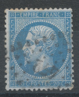 Lot N°83207   N°22, Oblitéré PC Du GC 472 BEZIERS(33) Ou PC 472 BOURG-EN-BRESSE(1), Indice 2 - 1862 Napoléon III.