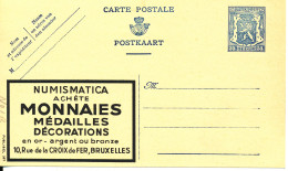 BELGIUM PPS 50C BLUE "SCEAU D'ETAT" SBEP PUBLIBEL 527 UNUSED - Werbepostkarten