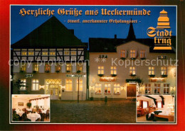 73334937 Ueckermuende Mecklenburg Vorpommern Hotel Restaurant Stadtkrug Ueckermu - Other & Unclassified
