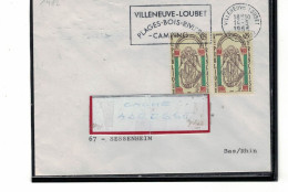 FAG VILLENEUVE LOUBET 14/5/66 PLAGES BOIS RIVIERES CAMPING SUR YT 1482 - 1961-....