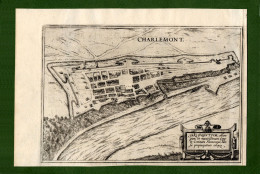 ST-FR Fort De CHARLEMONT Sur La Meuse (GIVET) 1585~ Braun & Hogenberg - Stampe & Incisioni