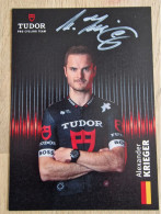 Card Alexander Krieger - Team Tudor - 2024 - Original Signed - Cycling - Cyclisme - Ciclismo - Wielrennen - Radsport