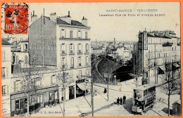 CPA 94 St SAINT-MANDE - VINCENNES - Carrefour Rue De Paris Et Avenue Aubert (bus, Omnibus, Tramway) ° L.G. - Saint Mande