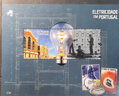 2018 - Portugal - MNH - Electricity In Portugal - Souvenir Sheet Of 1 Stamp - Ongebruikt