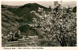 73334612 Bornhofen Kamp Durchblick Zum Ort Mit Ruine Sterrenberg Fruehling Am Rh - Sonstige & Ohne Zuordnung