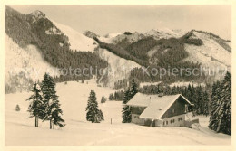 73334561 Schliersee Hypothekenbank Huette Am Spitzing Winterpanorama Bayerische  - Schliersee