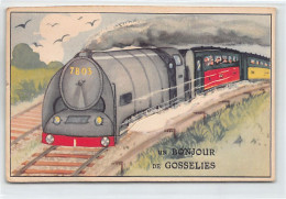 Belgique - GOSSELIES (Hainaut) Un Bonjour De - Locomotive - Carte à Système - Sonstige & Ohne Zuordnung