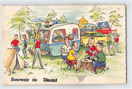 Belgique - DINANT (Namur) Souvenir De - Camping - Carte à Système - Dinant