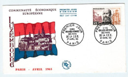 5 Enveloppes Premier Jour 27.04.63 Communauté Economique Européenne 5 Grands Hommes Des Pays De La C.E.E - 1960-1969