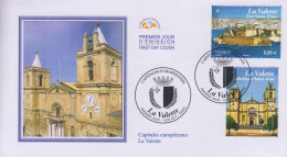 Enveloppe   FDC   1er   Jour    FRANCE    Capitale   Européenne  :  LA  VALETTE   2017 - 2010-2019