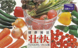Japan Prepaid Libary Card 500 - Food Vegetables - Japon