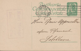 1923 Schweiz Postkarte Zum: 81. 10 Cts Grün, ⵙ BERN Briefversand - Ganzsachen
