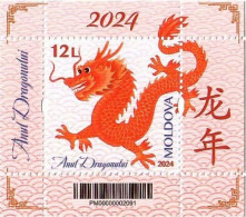 Moldova 2024 . Lunar New Year Of The Dragon . S/S - Moldawien (Moldau)