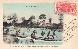 Côte D'Ivoire - TIASSALÉ - Pirogue Dans Les Rapides De La Bandama - Ed. C.F.A.O. 10 - Côte-d'Ivoire