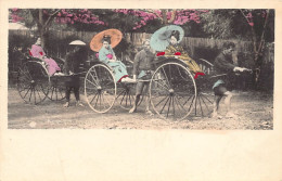 Japan - Geisha Girls In Rickshaws - Other & Unclassified