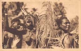 Dutch New Guinea - War Dancers - Publ. Koninklijke Paketvaart Maatschappij  - Papouasie-Nouvelle-Guinée