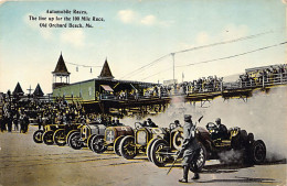 Usa - OLD ORCHARD BEACH (ME) The Line Up For The 100 Mile Race, Automobile Race - Other & Unclassified