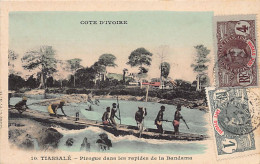 Côte D'Ivoire - TIASSALÉ - Pirogues Dans Les Rapides De La Bandama - Ed. C.F.A.O. 10 - Elfenbeinküste