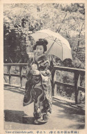 Japan - Geisha In Hakodate Park With Umbrella - Autres & Non Classés