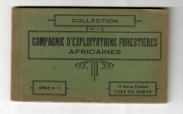 Gabon - Compagnie D'Exploitations Forestières (C.E.F.A.) - Série N°11 - Carnet De 12 Cartes Postales - Ed. C.E.F.A. - Gabun