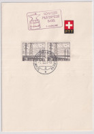 Zumst. 297 / Mi. 529 Auf PTT-Faltblatt Mit Sonderstempel 1951 SCHWEIZER MUSTERMESSE BASEL - Cartas & Documentos