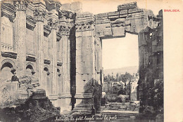 Liban - BAALBEK - Intérieur Du Petit Temple Avec La Porte - Ed. Hermann Seibt 1839 - Liban