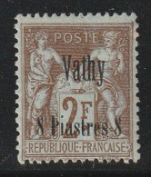 VATHY - N°10 * (1893-1900) 8pi Sur 2fr Bistre Sur Azuré - Unused Stamps