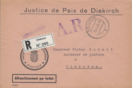 Luxembourg - Luxemburg - Lettre   Recommandé     1978  -  JUSTICE DE PAIX DE DIEKIRCH - Brieven En Documenten