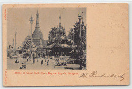 MYANMAR Burma - RANGOON Yangon - Shrine Of Great Bell, Shwedagon Pagoda - SEE SCANS FOR CONDITION - Publ. P. Klier  - Myanmar (Birma)
