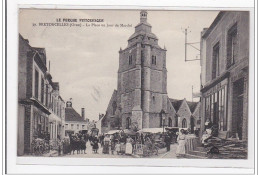 BRETONCELLES : La Place Un Jour De Marché - Tres Bon Etat - Andere & Zonder Classificatie