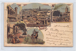 Tunisie - TUNIS - Année 1898 - Carte Litho Précurseur - Souvenir De - Ed. Seughol & Magdelin - Künzli 2012 - Tunisie