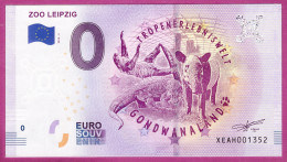 0-Euro XEAH 2018-2 ZOO LEIPZIG - TROPENERLEBNISWELT GONDWANALAND - Private Proofs / Unofficial