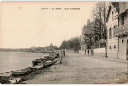 JUVISY-sur-ORGE: La Seine, Quai Gambetta - Bon état - Juvisy-sur-Orge