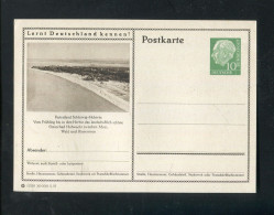 "BUNDESREPUBLIK DEUTSCHLAND" 1955, Bildpostkarte Mit Bild "FERIENLAND SCHLESWIG-HOLSTEIN" (L1210) - Bildpostkarten - Ungebraucht