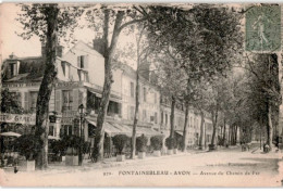 FONTAINEBLEAU: Avenue Du Chemin De Fer - Très Bon état - Fontainebleau