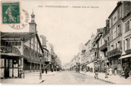 FONTAINEBLEAU: Grande Rue Et Marché - Très Bon état - Fontainebleau