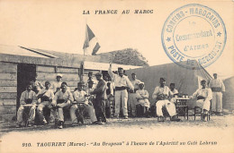 La France Au Maroc - TAOURIT - Au Drapeau, à L'heure De L'apéritif Au Café Lebrub - Ed. N. Boumendil (Sidi Bel Abbès) 91 - Autres & Non Classés