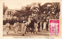 Maroc - TETUAN Tetouan - Salida De S.A.I. El Jalifa Y Formacion De Sus Tropas, Plaza De España - Ed. L. Roisin 5 - Other & Unclassified