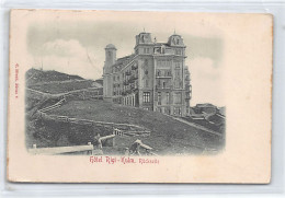 Hôtel Rigi-Kulm (LU) Rückseite - RELIEF POSTKARTE - Verlag C. Höchli  - Andere & Zonder Classificatie