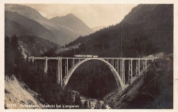 Langwies (GR) Arosabahn - Viadukt - Verlag Wehrli 27737 - Langwies