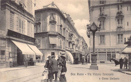 Italia - SAN REMO - Via Vittorio Emanuele E Corso Umberto - Café Européen - Farmacia Calvi - Tram - San Remo