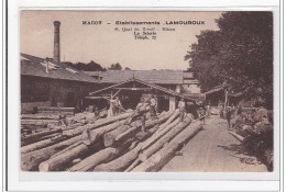 MACON : Etablissements Lamouroux, Quai Du Breuil, Macon, La Scierie (bois) (scierie) - Tres Bon Etat - Macon