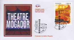 Enveloppe  FDC   1er  Jour   FRANCE    Centenaire    Théâtre  MOGADOR     PARIS    2019 - 2010-2019