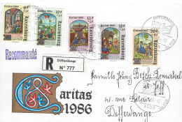 Luxembourg - Luxemburg - Lettre   Recommandé      Caritas  1986 - Storia Postale