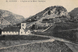 CERDON : L'eglise Et Le Mont Carmier - Tres Bon Etat - Sin Clasificación