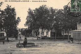 SAINT-POURCAN-sur-SIOULE : Avenue De La Gare - Tres Bon Etat - Sonstige & Ohne Zuordnung